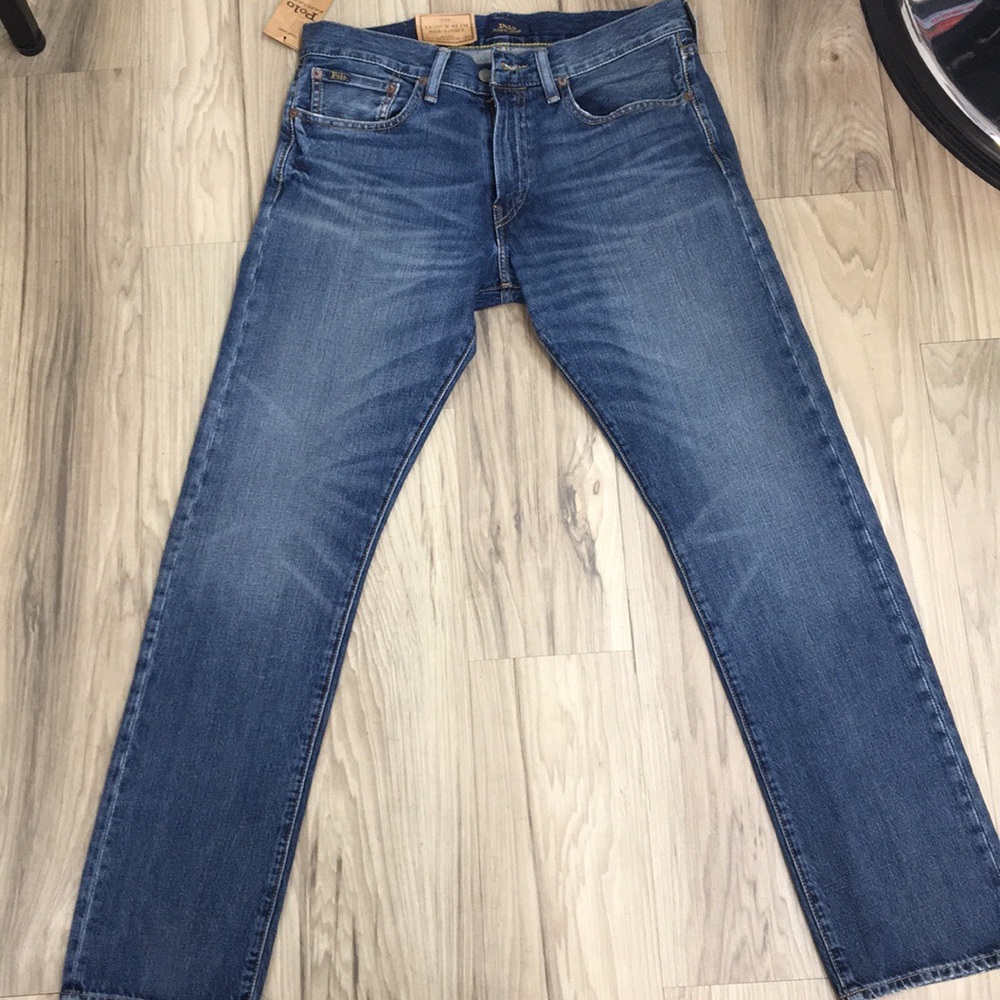 Mens Polo Ralph Lauren Varick Slim Straight Jeans